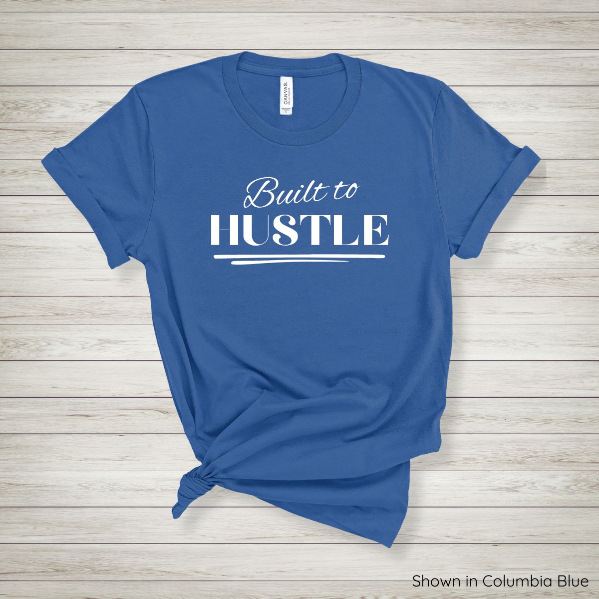 Built to Hustle Tee - Short Sleeve - White Ink