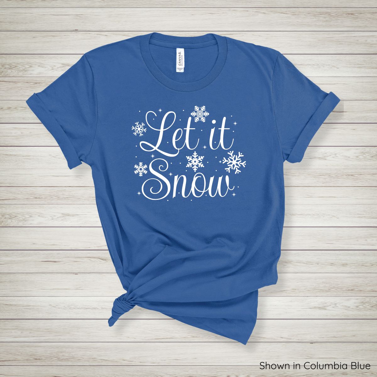 Let It Snow Tee - Short Sleeve - White Ink