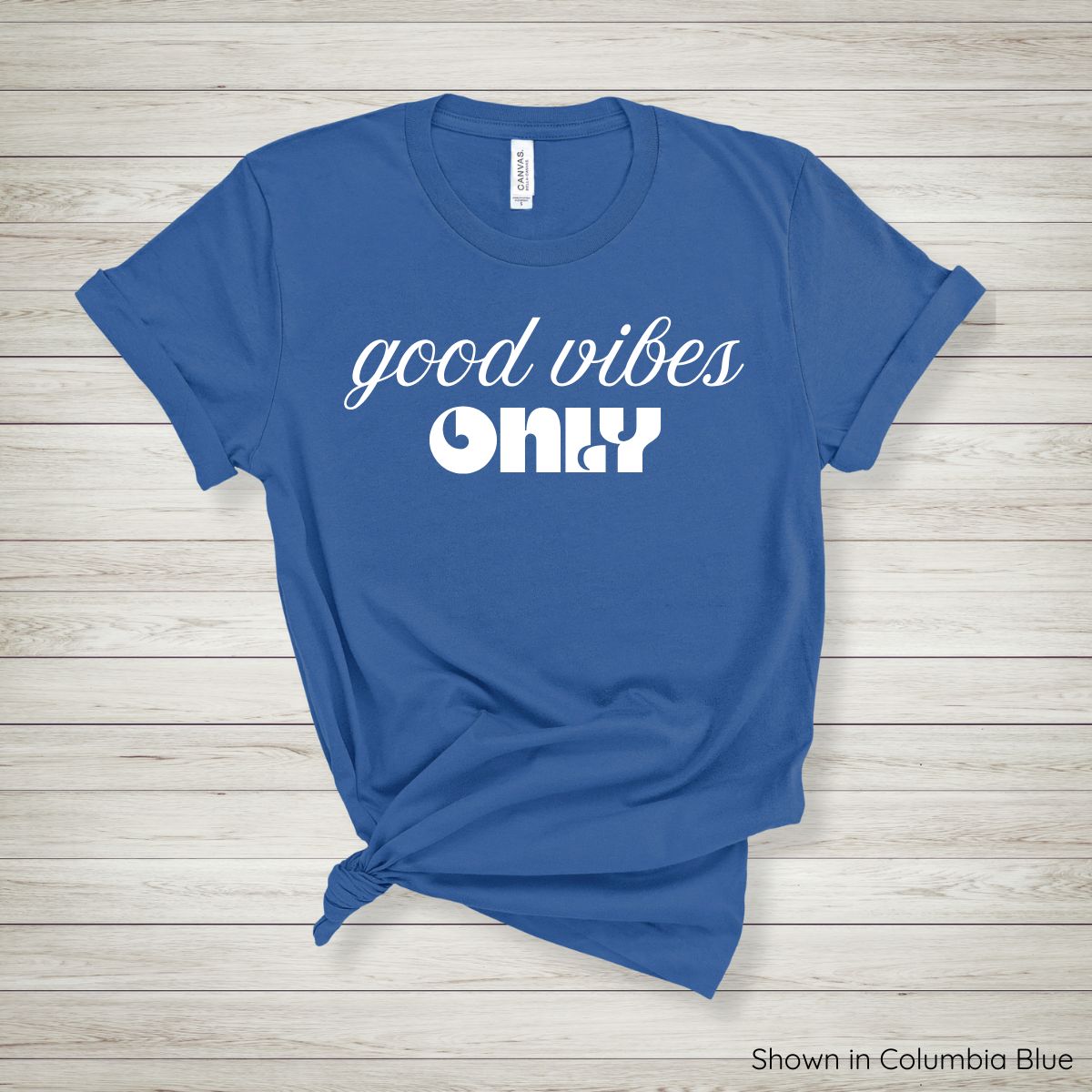 Good Vibes Only Tee - Short Sleeve - White Ink