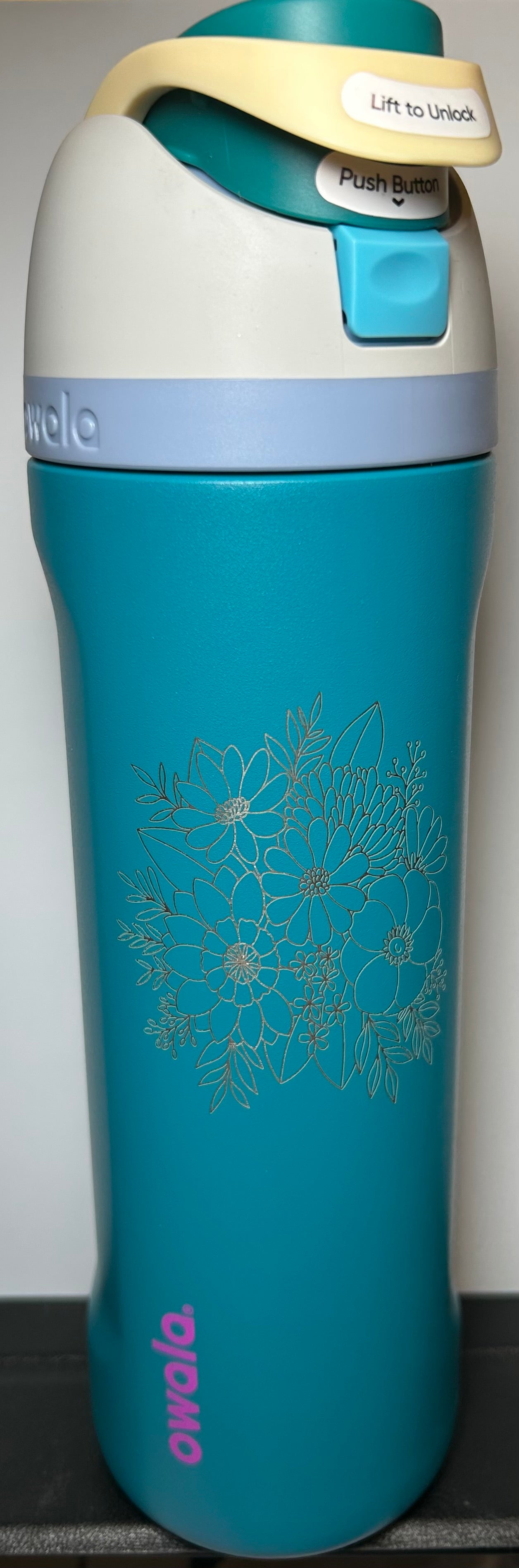 24 oz Owala® FreeSip - Ski Slope – Floral Line Art