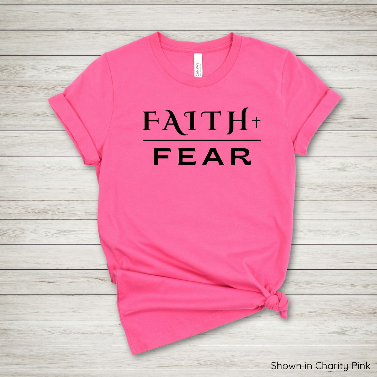 Faith Over Fear Tee – Short Sleeve - Black Ink