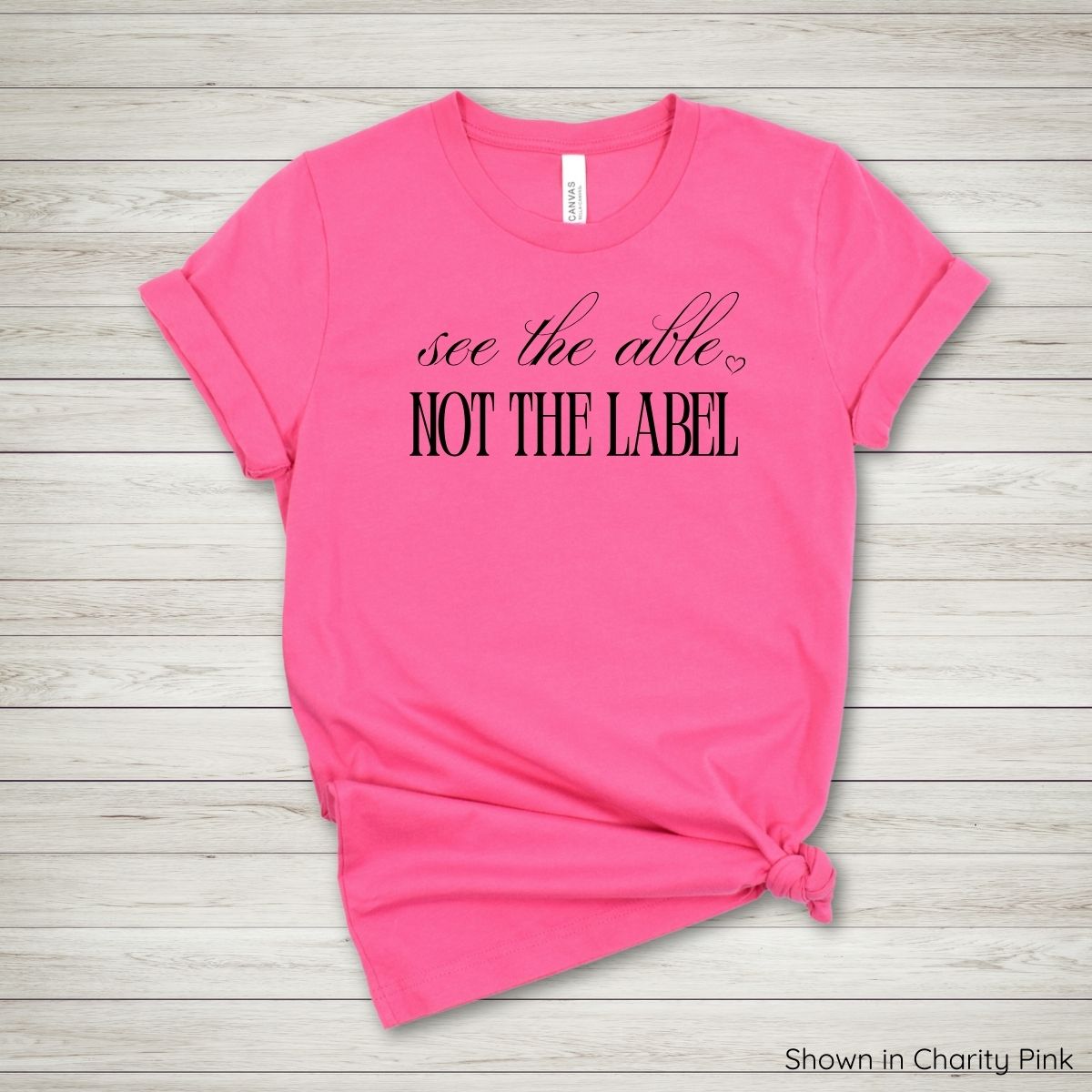 See the Able, Not the Label Tee - Short Sleeve - Black Ink