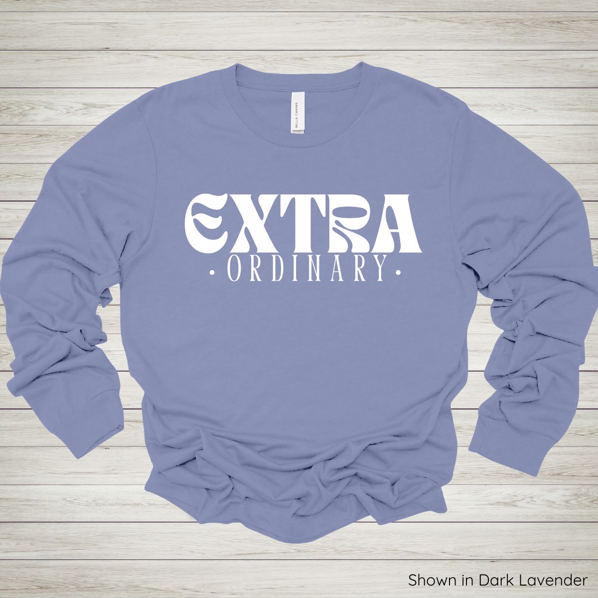 EXTRA•ordinary Tee – Long Sleeve - White Ink