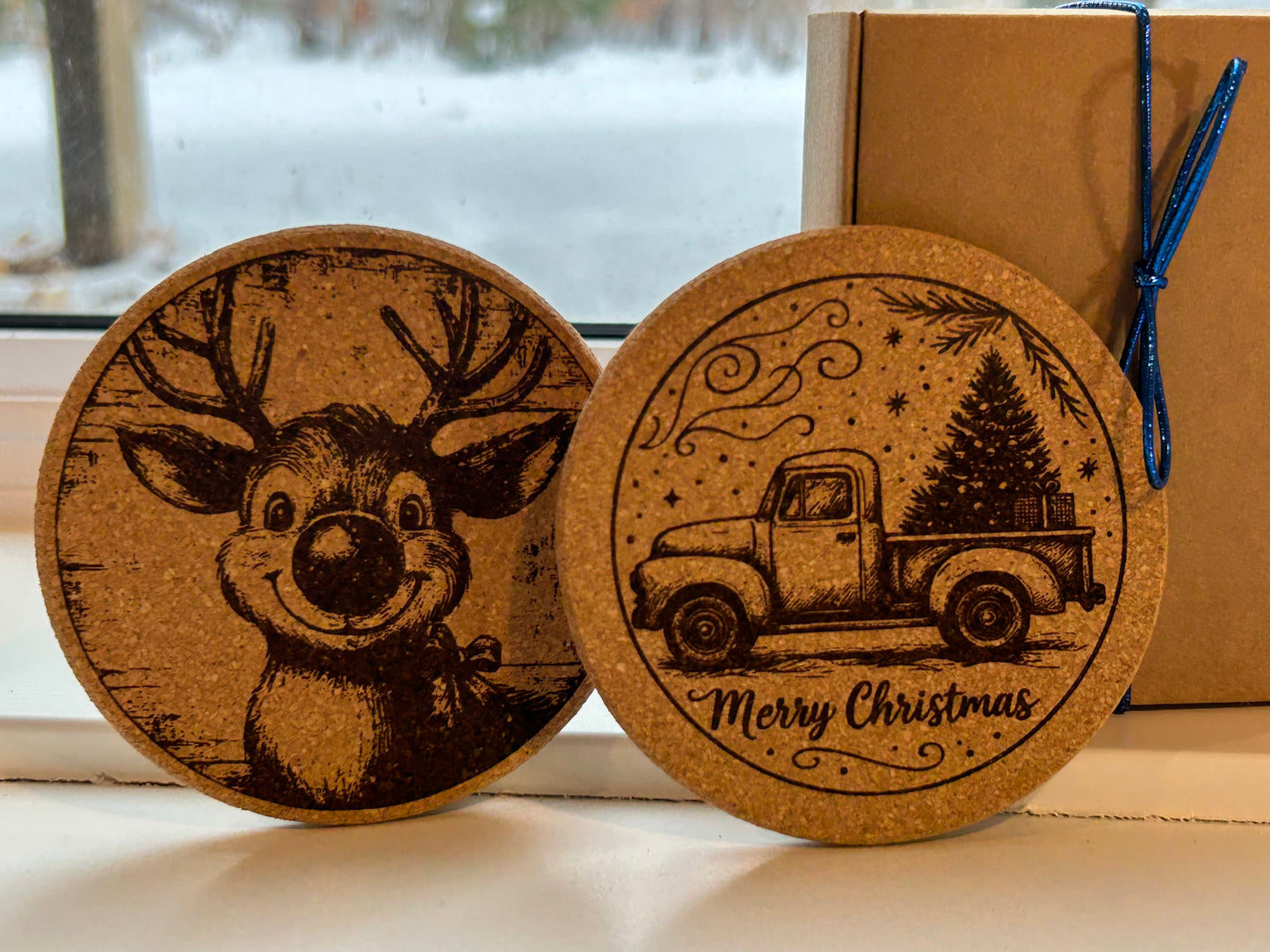 Holly Jolly Home Collection – Christmas Coaster Set of 4