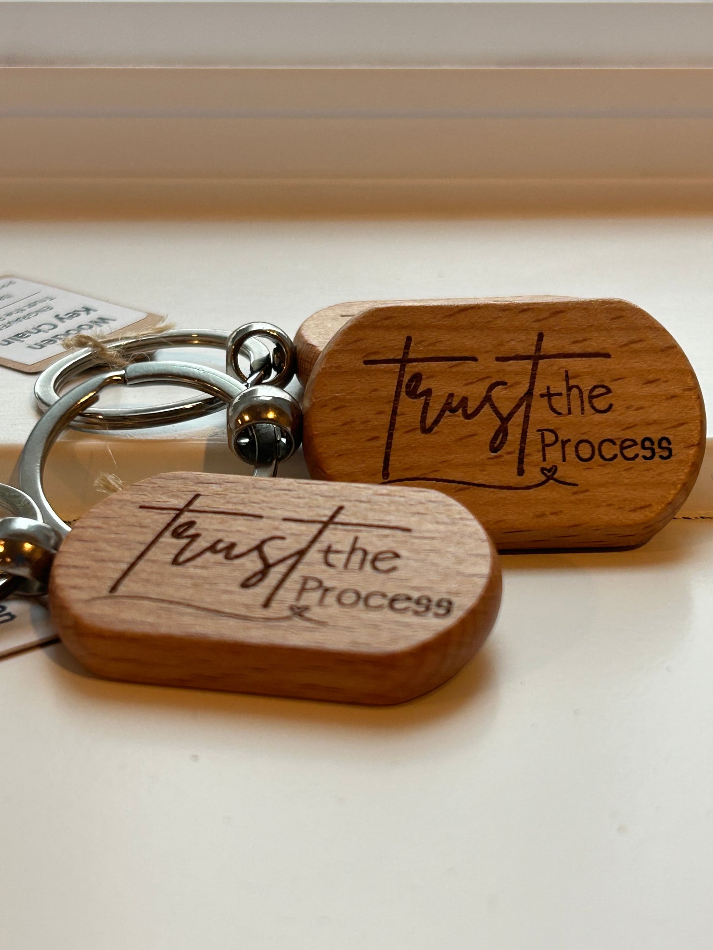 Trust the Process – Engraved Keychain