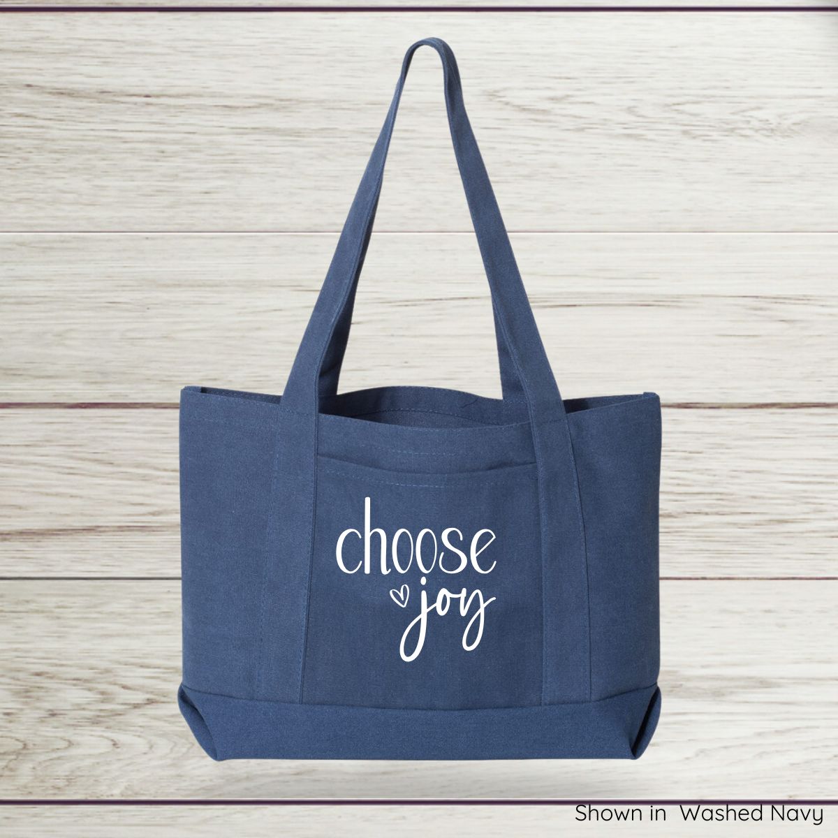 Choose Joy Canvas Tote Bag