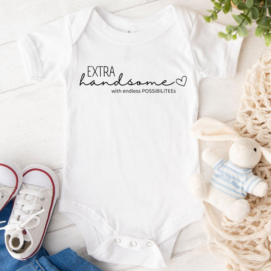 BB001 -  EXTRA Handsome BRIGHT Beginnings Baby One-Piece