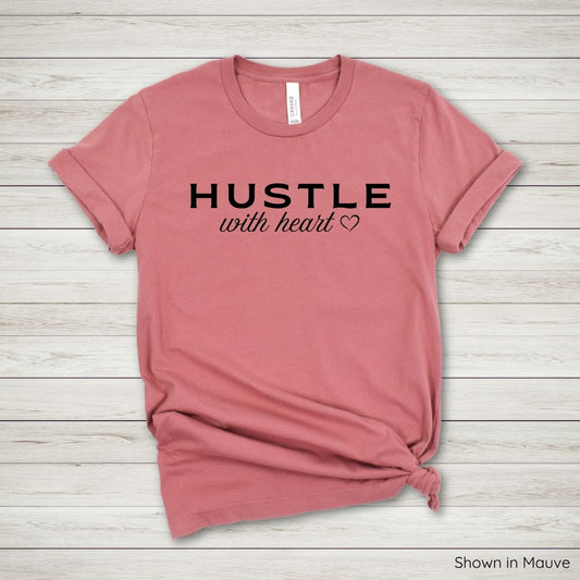 Hustle With Heart Tee - Short Sleeve - Black Ink