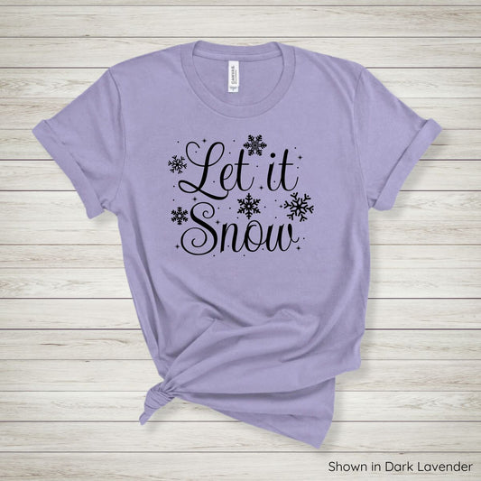 Let It Snow Tee - Short Sleeve - Black Ink