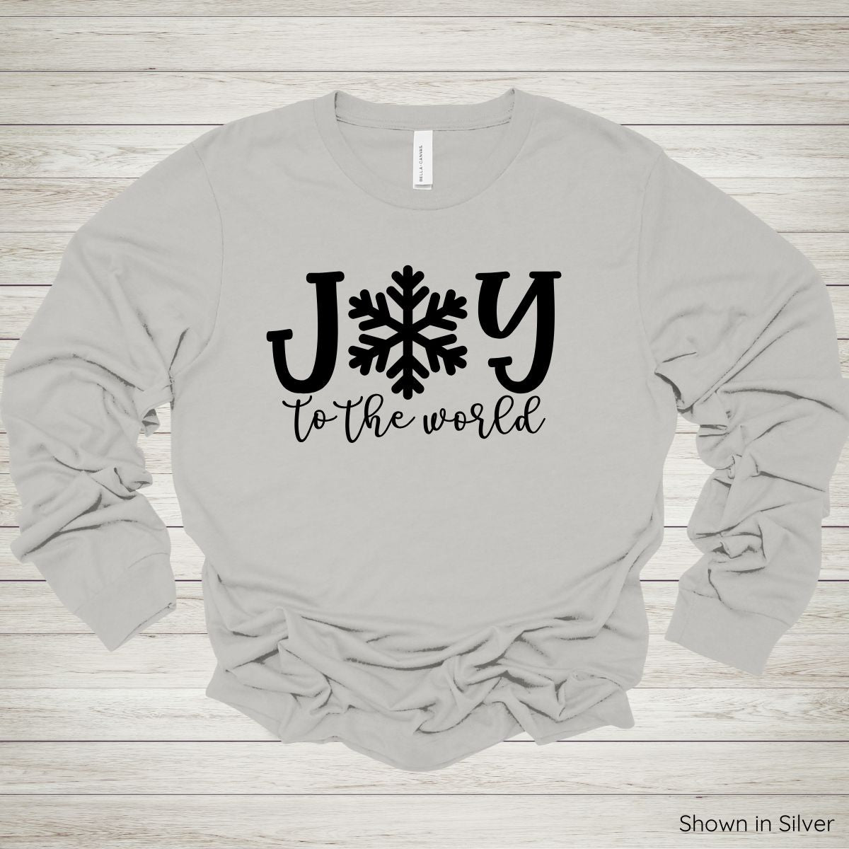 Joy To The World Tee – Long Sleeve - Black Ink