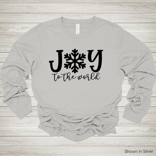 Joy To The World Tee – Long Sleeve - Black Ink