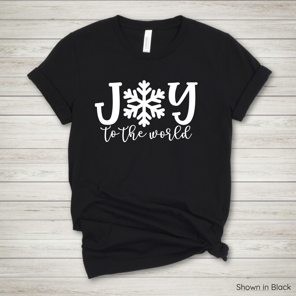 Joy To The World Tee - Short Sleeve - White Ink