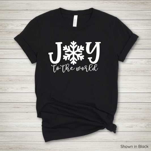 Joy To The World Tee - Short Sleeve - White Ink