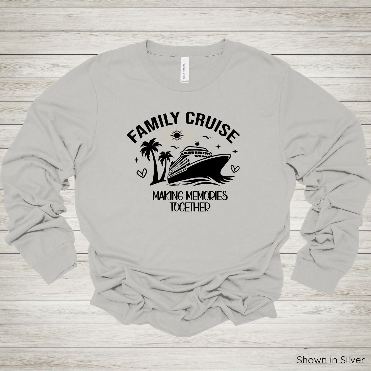 Family Cruise - Making Memories Together – Long Sleeve - Black Ink
