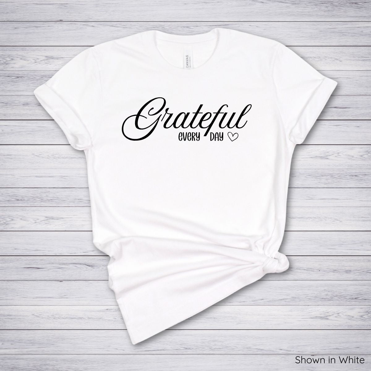 Grateful Every Day Tee - Short Sleeve - Black Ink