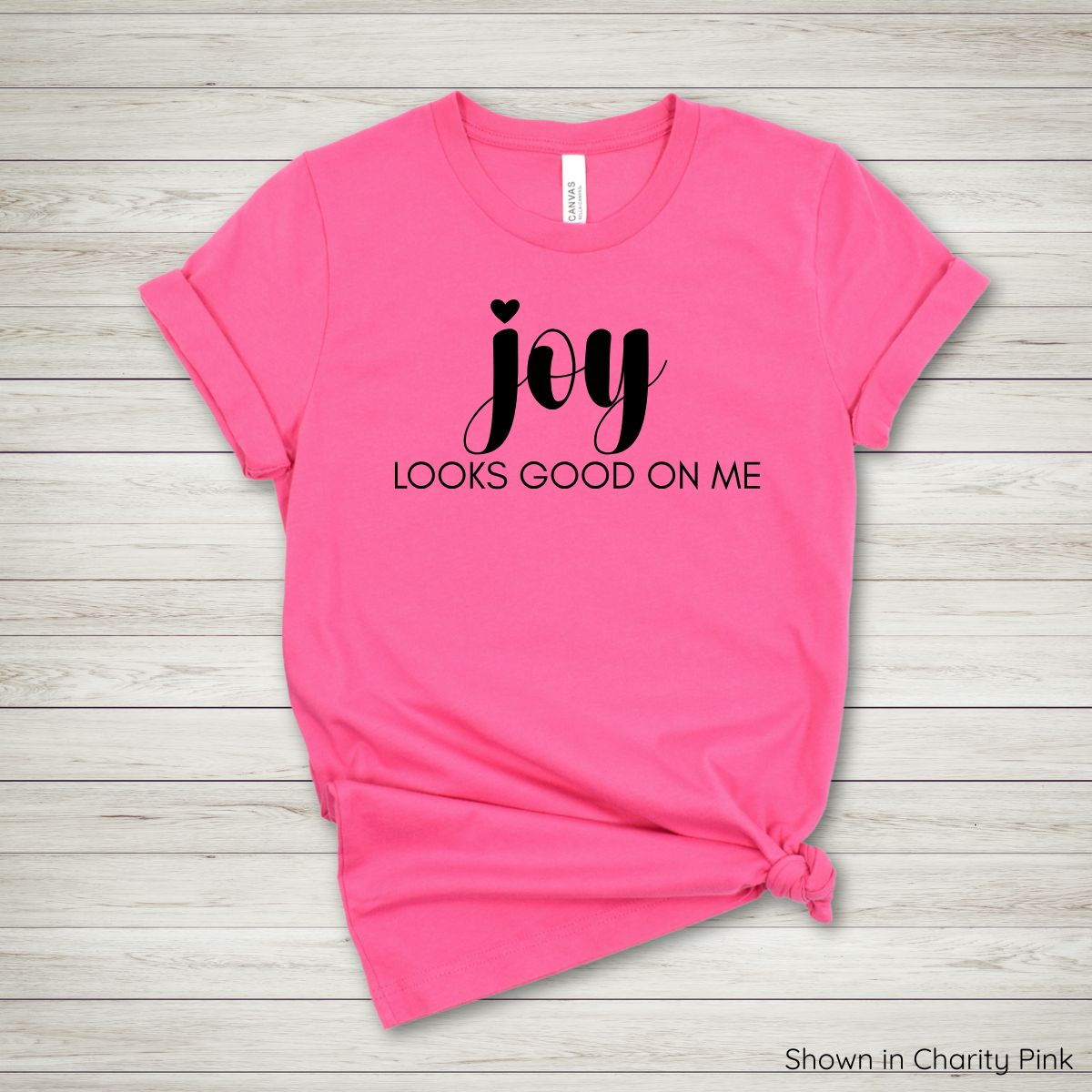 Joy Looks Good On Me Tee - Short Sleeve - Black Ink