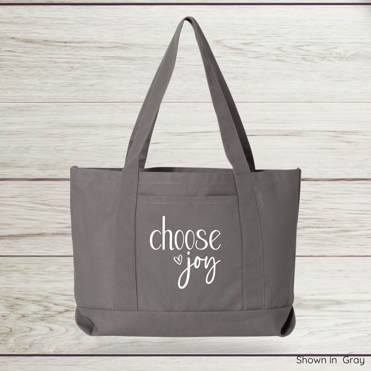 Choose Joy Canvas Tote Bag