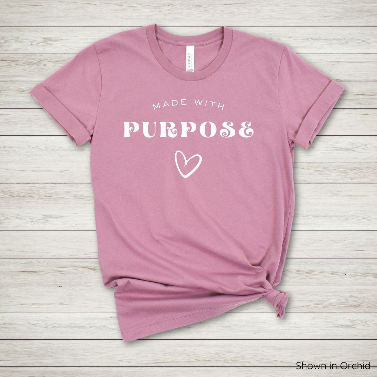 Made with Purpose Tee - Short Sleeve - White Ink
