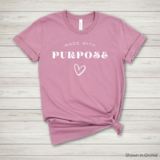 Made with Purpose Tee - Short Sleeve - White Ink