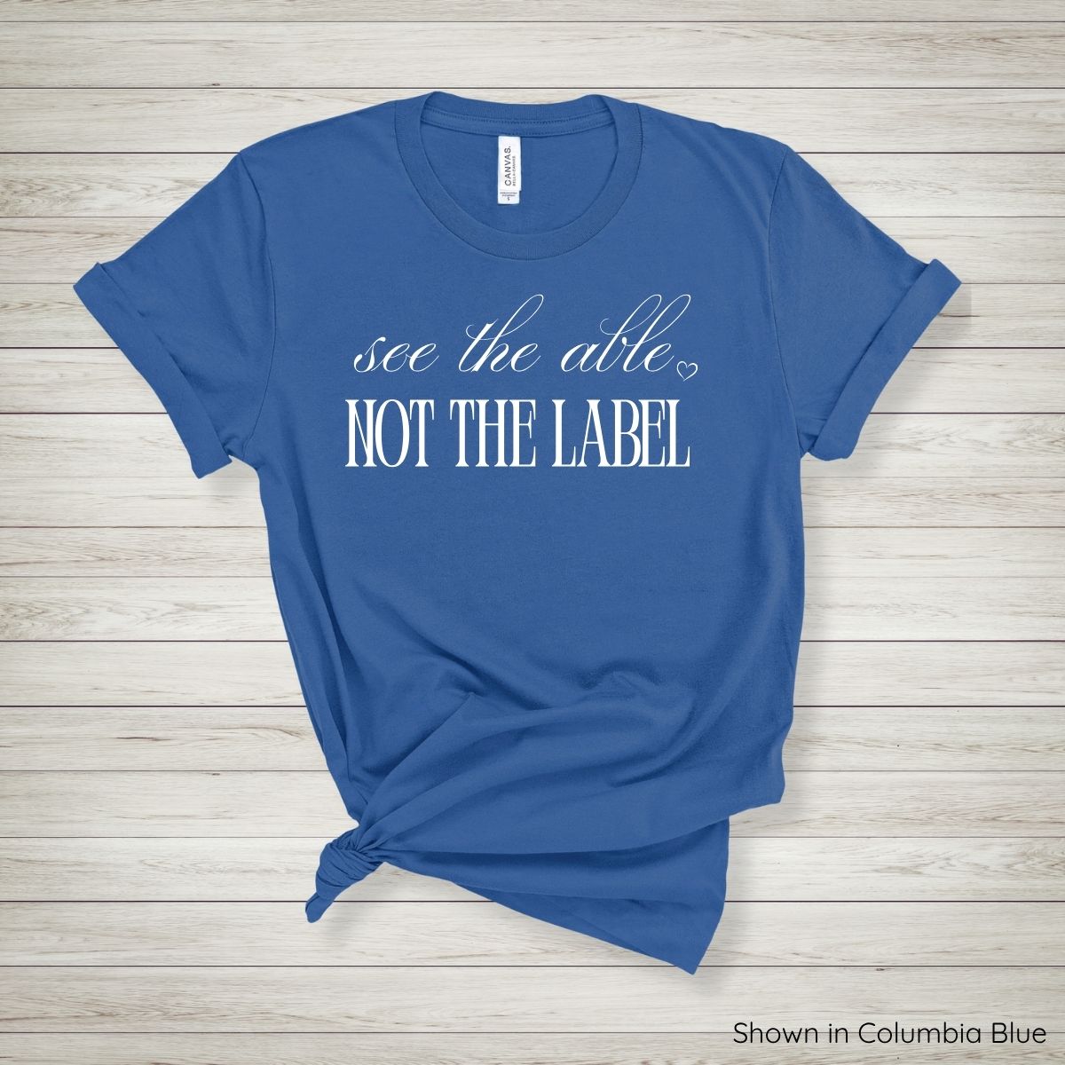See the Able, Not the Label Tee - Short Sleeve - White Ink