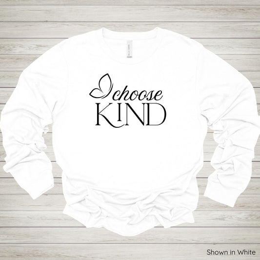 Choose Kind Tee – Long Sleeve - Black Ink
