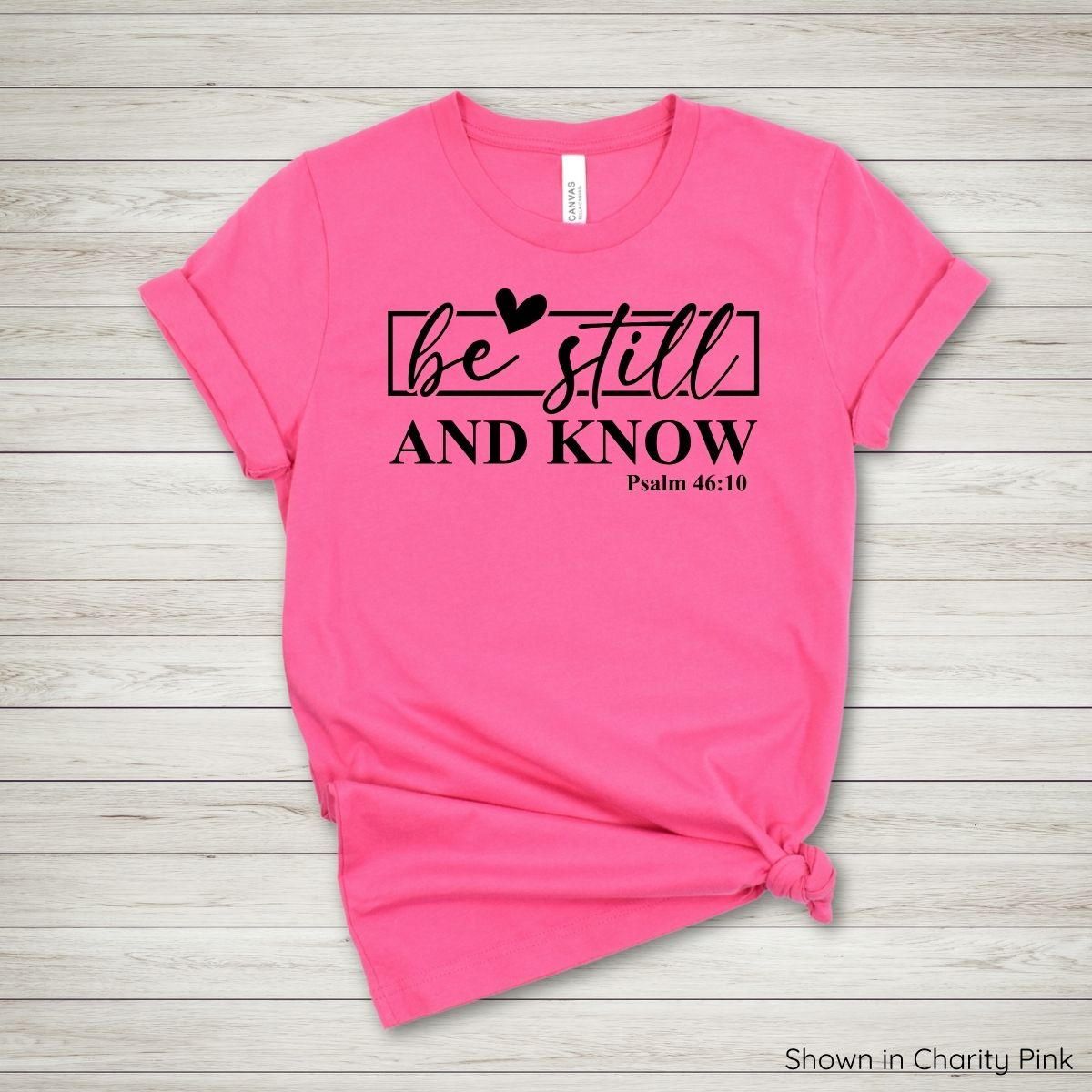 Be Still and Know Tee - Short Sleeve - Black Ink