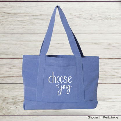 Choose Joy Canvas Tote Bag