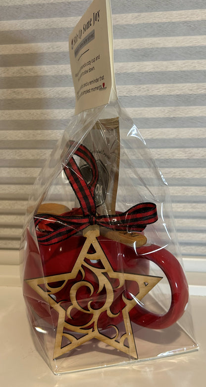 Stir Up Some Joy – Star Ornament Holiday Mug Gift Set