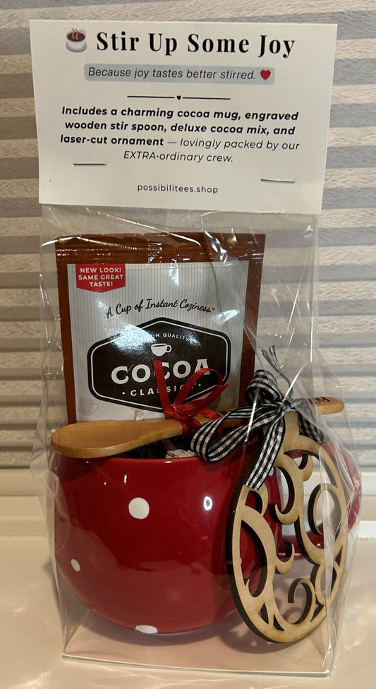 Stir Up Some Joy – Sphere Ornament Holiday Mug Gift Set