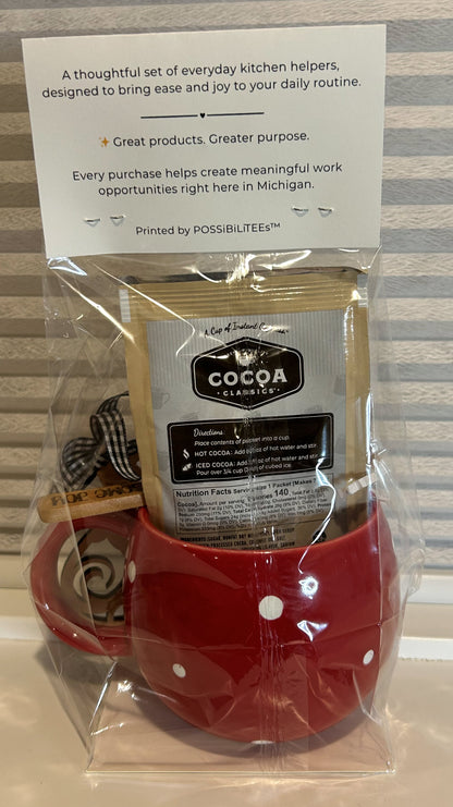 Stir Up Some Joy – Teardrop Ornament Holiday Mug Gift Set