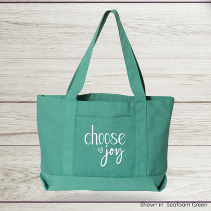 Choose Joy Canvas Tote Bag